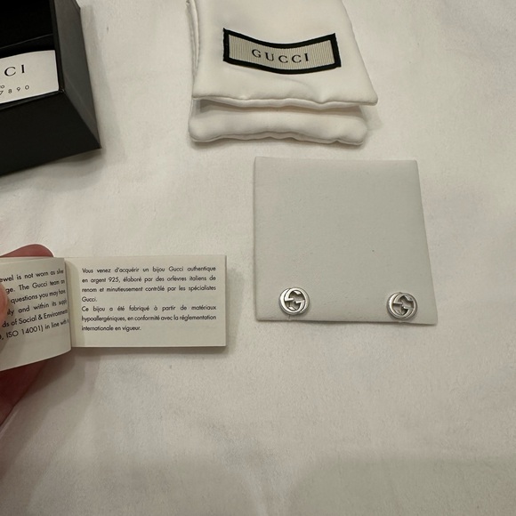 Gucci Interlocking Stud Earrings - Picture 2 of 10